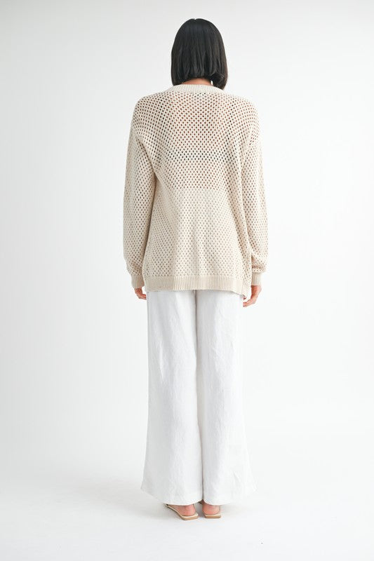 Button Up Crochet Cardigan | Modern Boutique Fashion