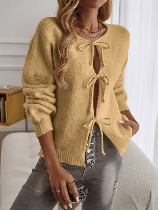Tie Front Cardigan | Modern Boutique Fashion