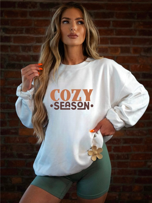 Cozy Season Graphic Crew Sweatshirt