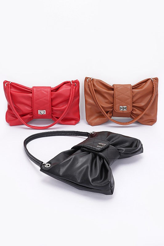 Oversize Bow Shape Shoulder Bag | Modern Boutique Fashion