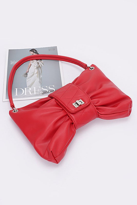 Oversize Bow Shape Shoulder Bag | Modern Boutique Fashion