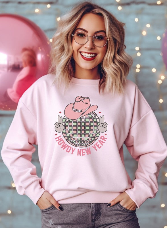 Howdy New Year Cozy Crew Sweatshirt