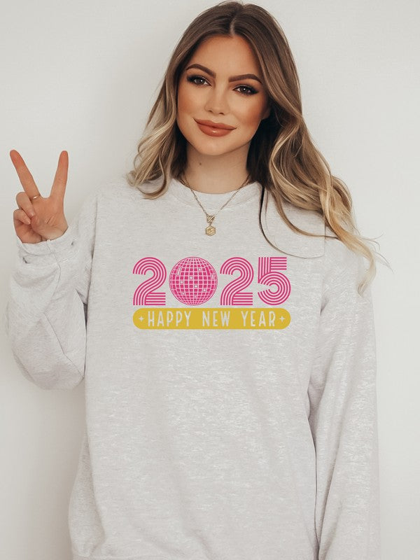 2025 Happy New Year Cozy Crew Sweatshirt