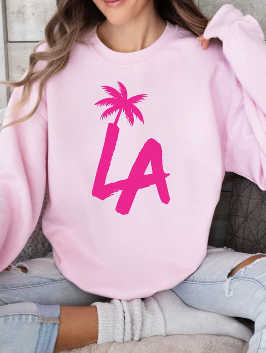 LA Palm Tree CrewNeck Sweatshirt