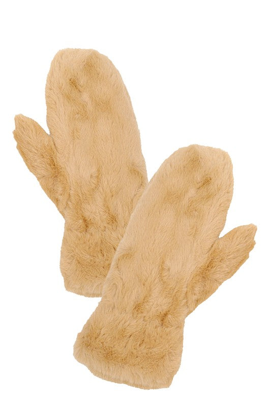 Faux Fur Mitten Gloves | Modern Boutique Fashion