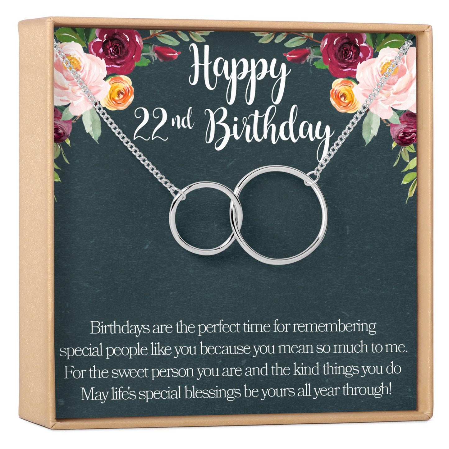 22nd Birthday Necklace