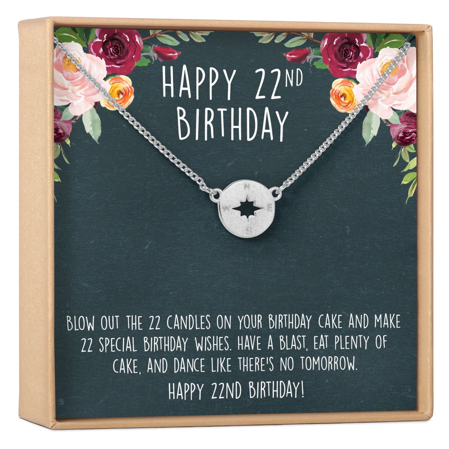 22nd Birthday Necklace, Multiple Styles