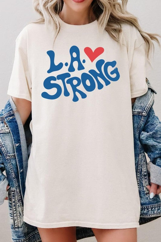 LA Strong Graphic Heavy Cotton Tee