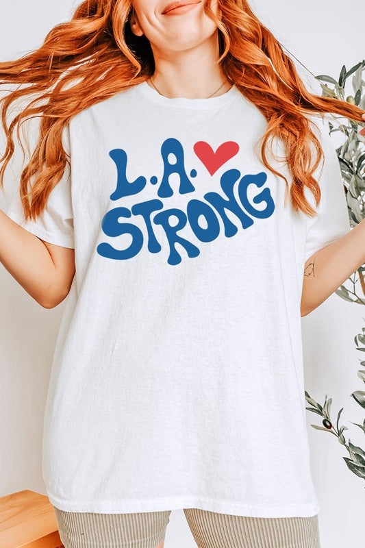 LA Strong Graphic Heavy Cotton Tee