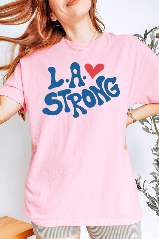 LA Strong Graphic Heavy Cotton Tee