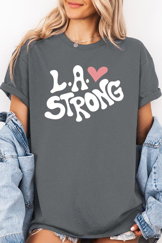 LA Strong Graphic Heavy Cotton Tee