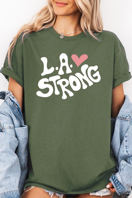 LA Strong Graphic Heavy Cotton Tee