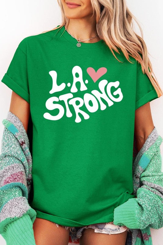 LA Strong Graphic Heavy Cotton Tee