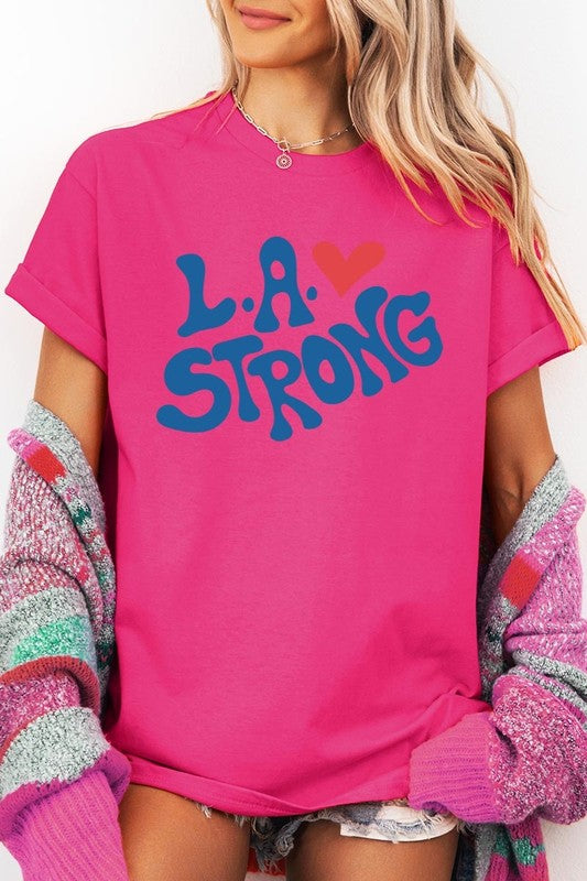 LA Strong Graphic Heavy Cotton Tee