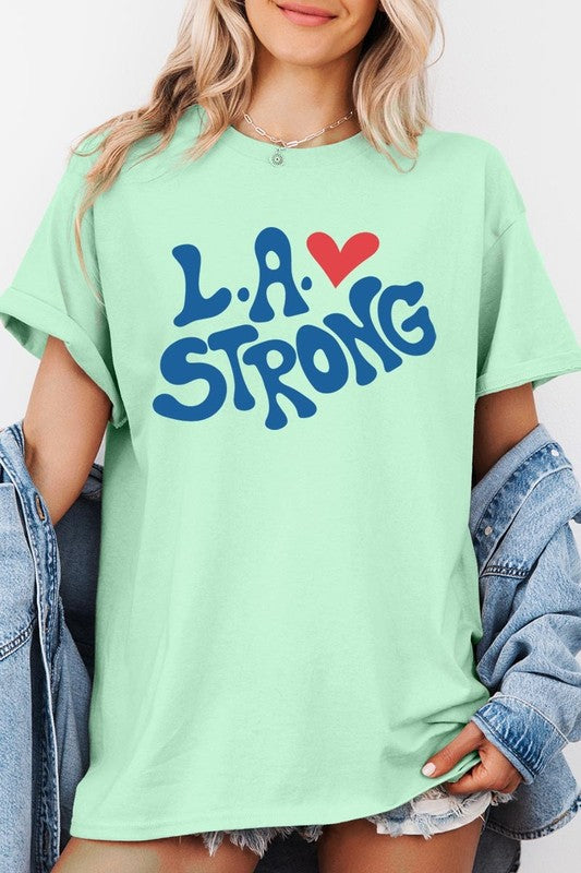 LA Strong Graphic Heavy Cotton Tee