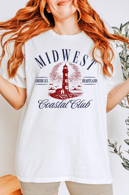 Midwest Coastal Club Graphic Heavy Cotton Tee