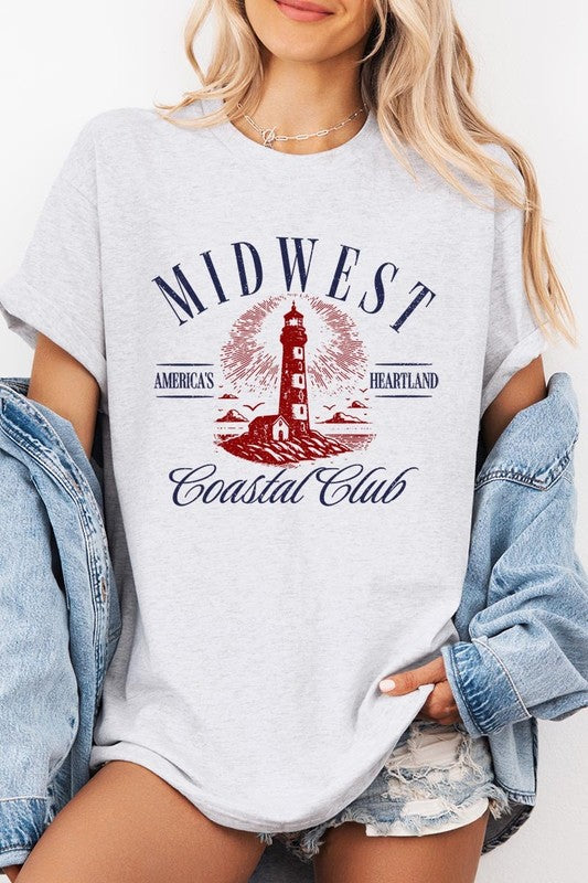 Midwest Coastal Club Graphic Heavy Cotton Tee