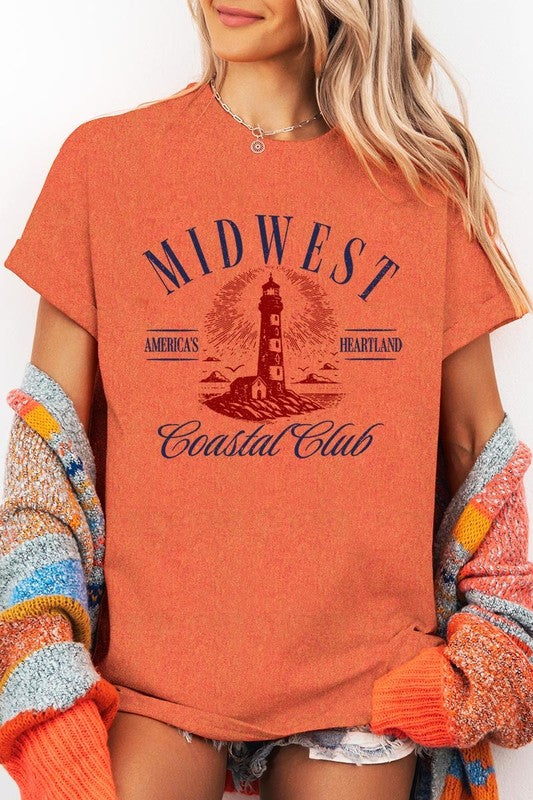 Midwest Coastal Club Graphic Heavy Cotton Tee