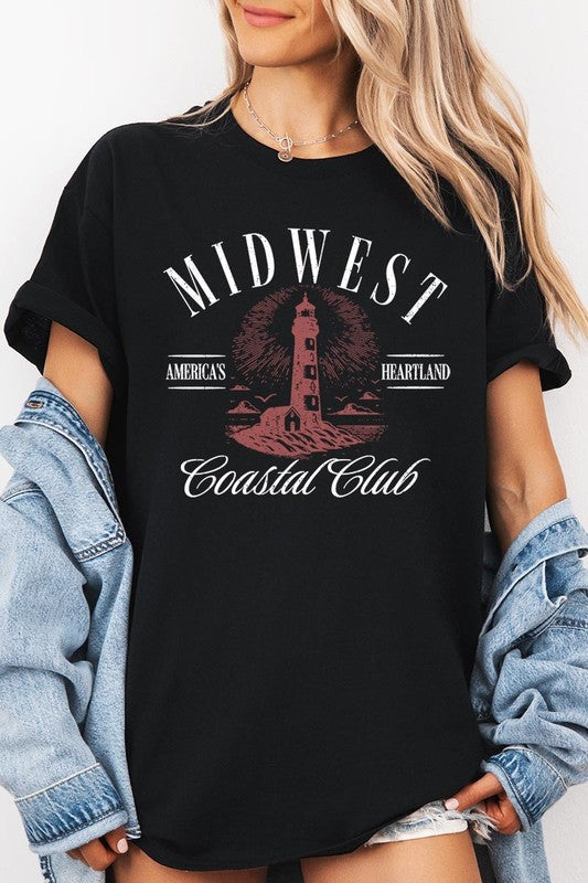 Midwest Coastal Club Graphic Heavy Cotton Tee