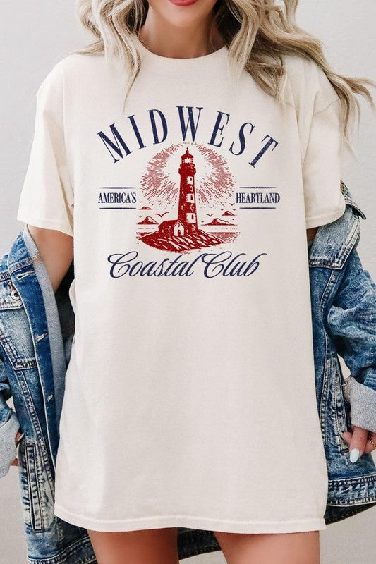 Midwest Coastal Club Graphic Heavy Cotton Tee