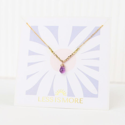 AMETHYST V NECKLACE - GOLD OR SILVER | MODERN EMPORIUM | MODERN EMPORIUM – trending fashion from Modern Emporium