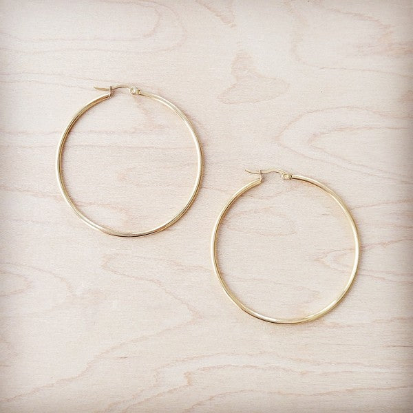 EXTRA LARGE STAINLESS STEEL HOOP EARRINGS | MODERN EMPORIUM – trending style from Modern Emporium