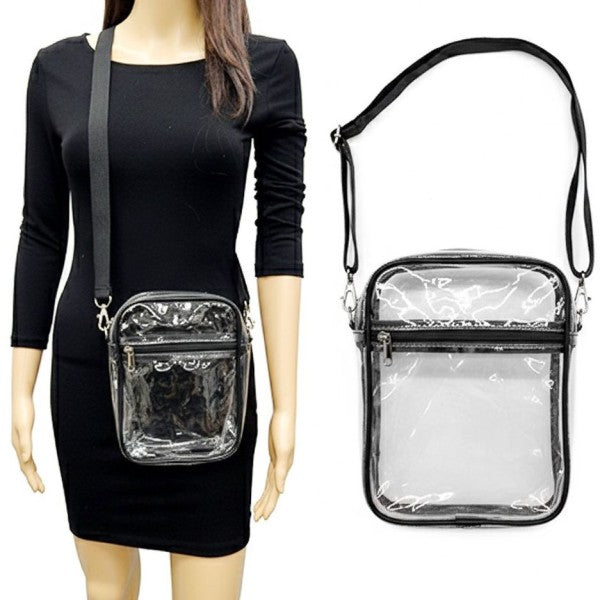 Clear Stadium Concert Front Pocket Crossbody Bag
