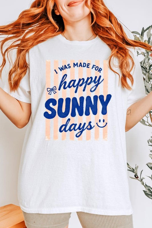 Happy Sunny Days Graphic Heavy Cotton Tee