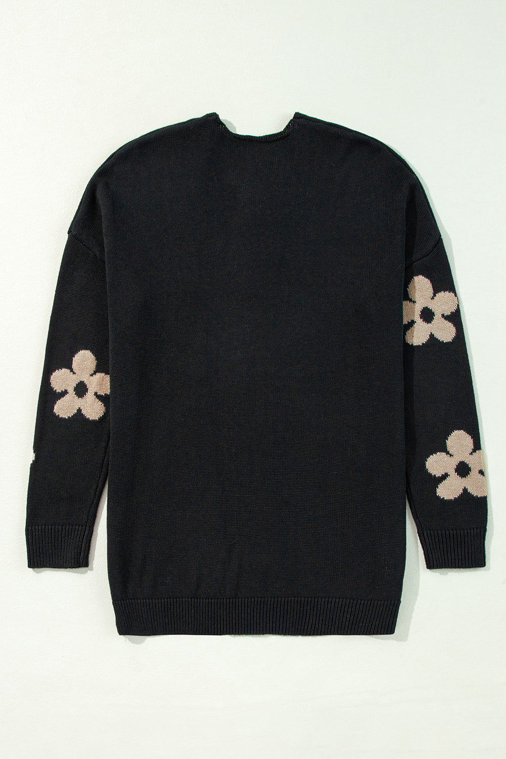 Floral Open-Front Cardigan
