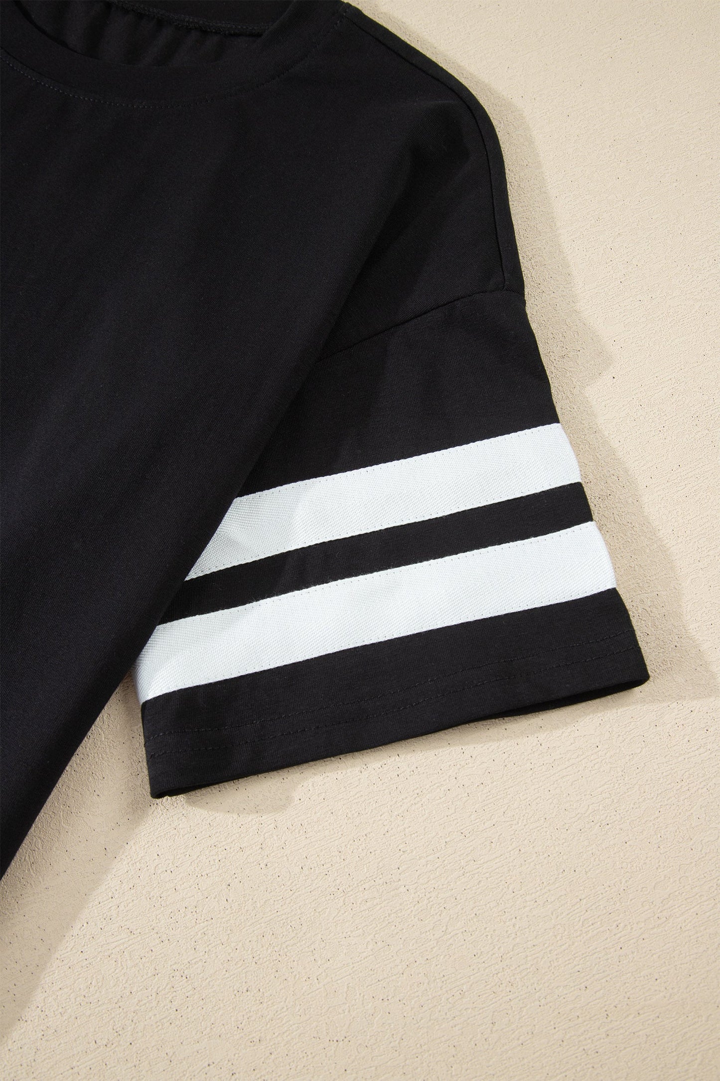 Varsity Stripe Crew Neck Short Sleeve T-Shirt