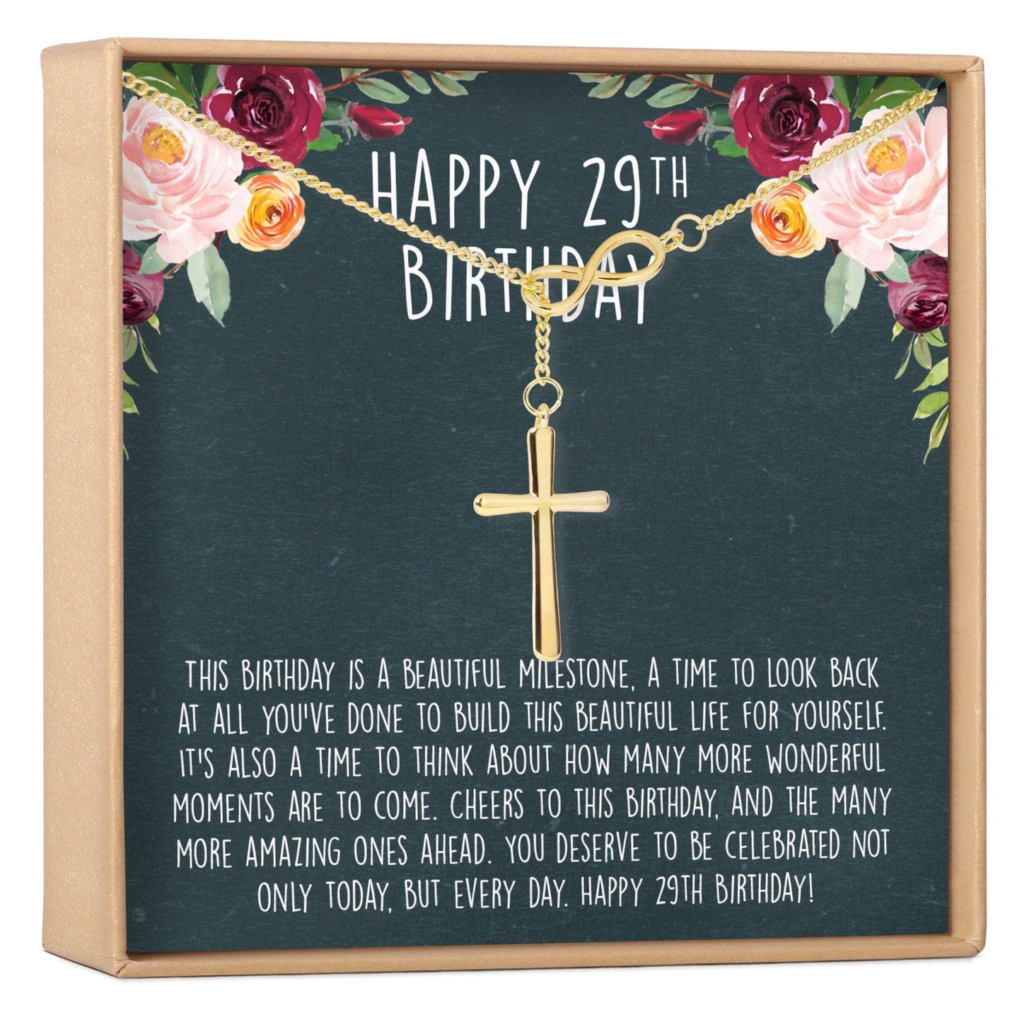29th Birthday Necklace, Multiple Styles