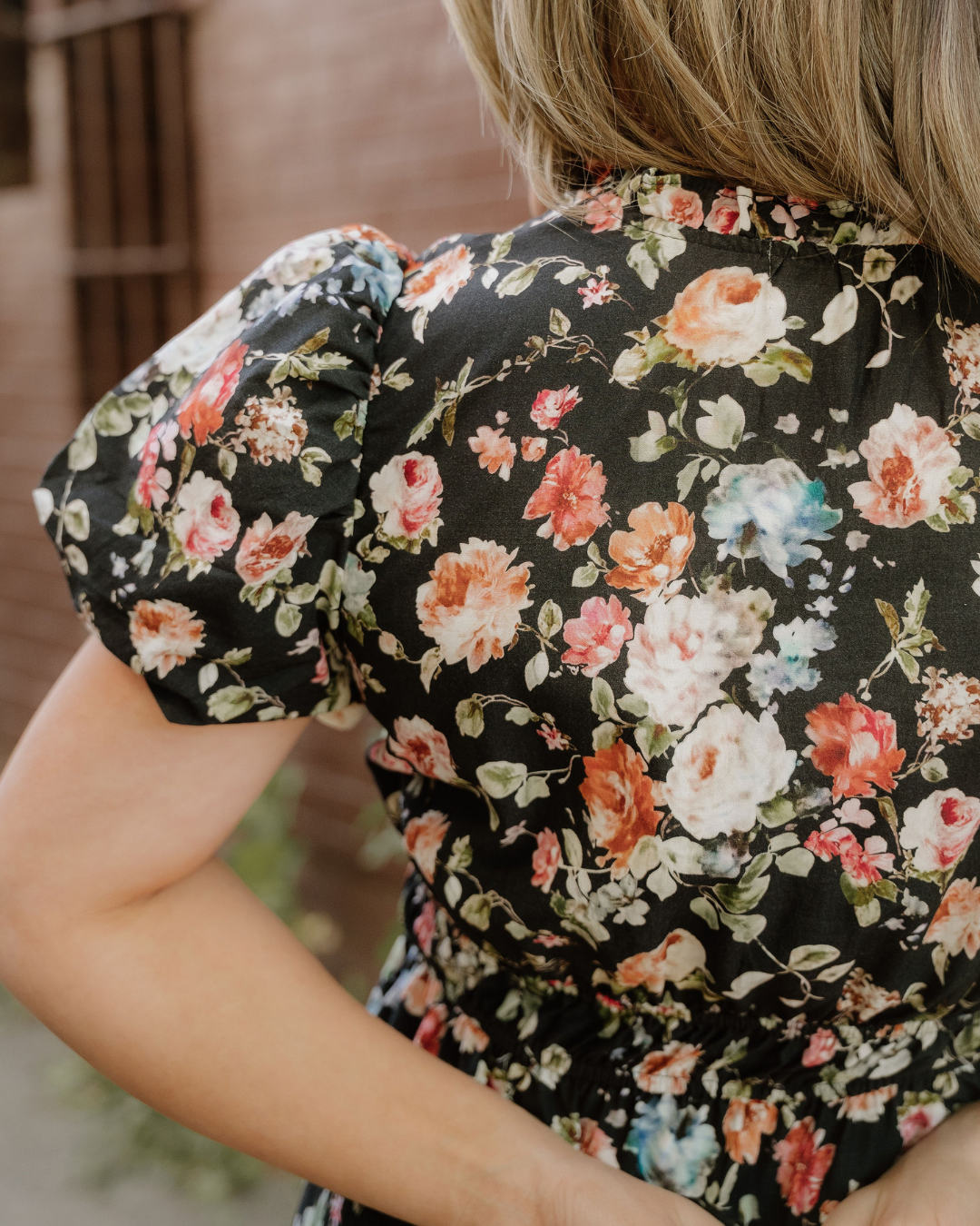 Calla Black Floral Maxi Dress | Tiered V Neck Dress