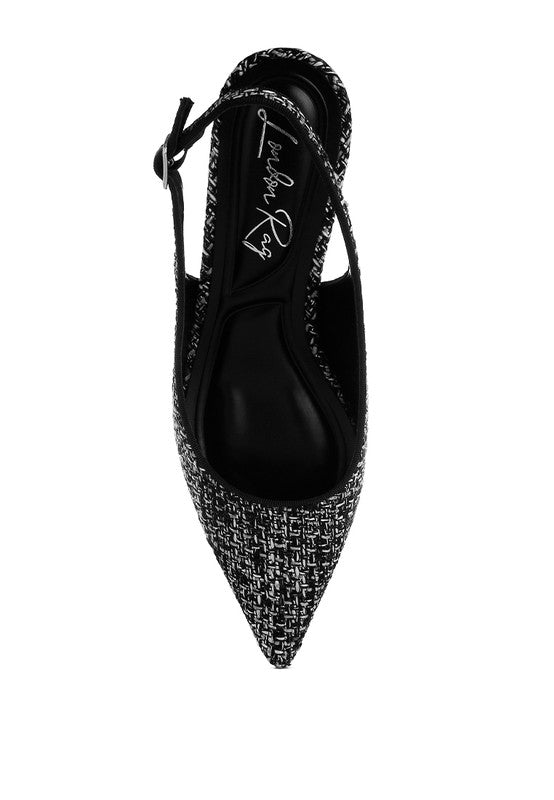 Zehra Boucle Slingback Pumps