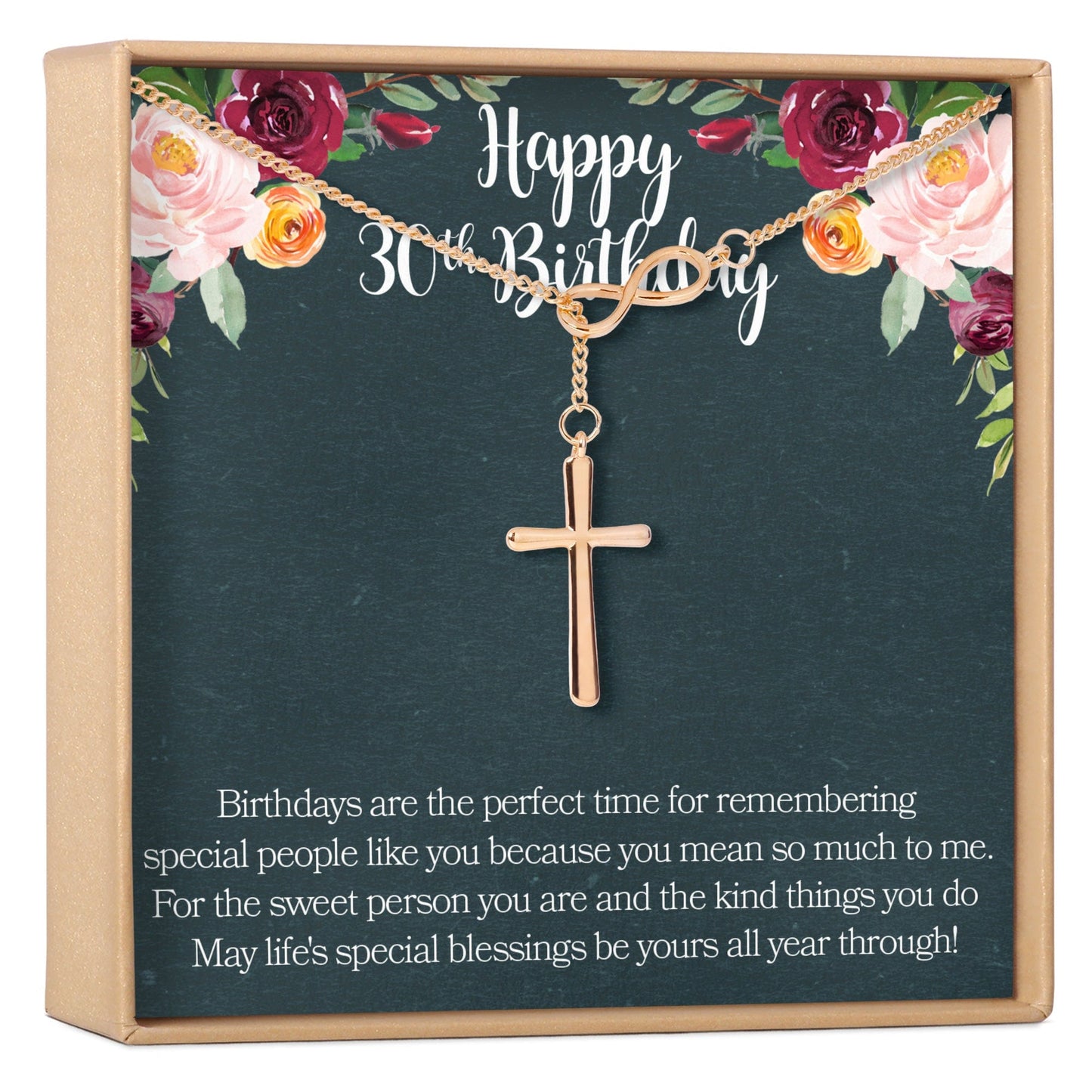 30th Birthday Necklace, Multiple Styles