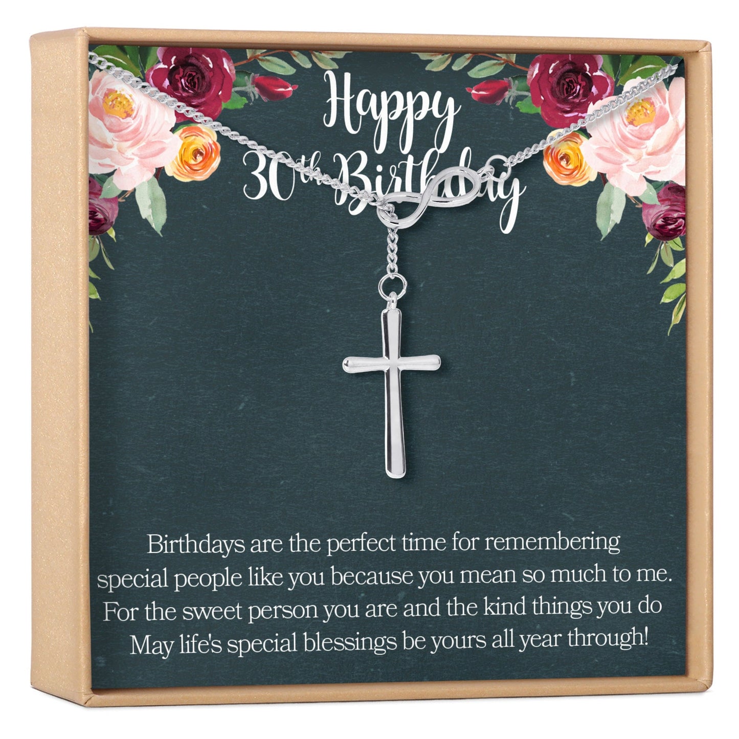 30th Birthday Necklace, Multiple Styles