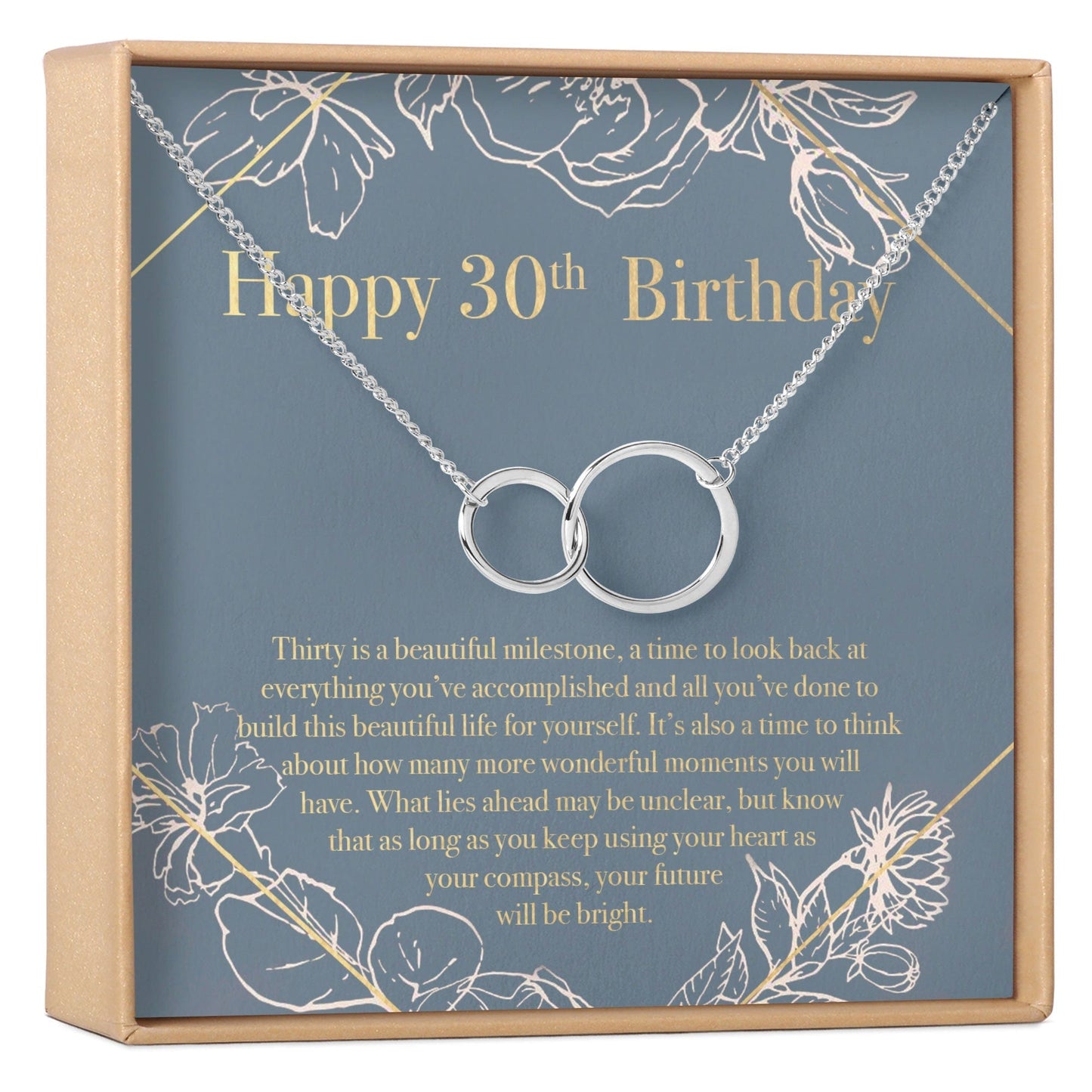 30th Birthday Necklace, Multiple Styles