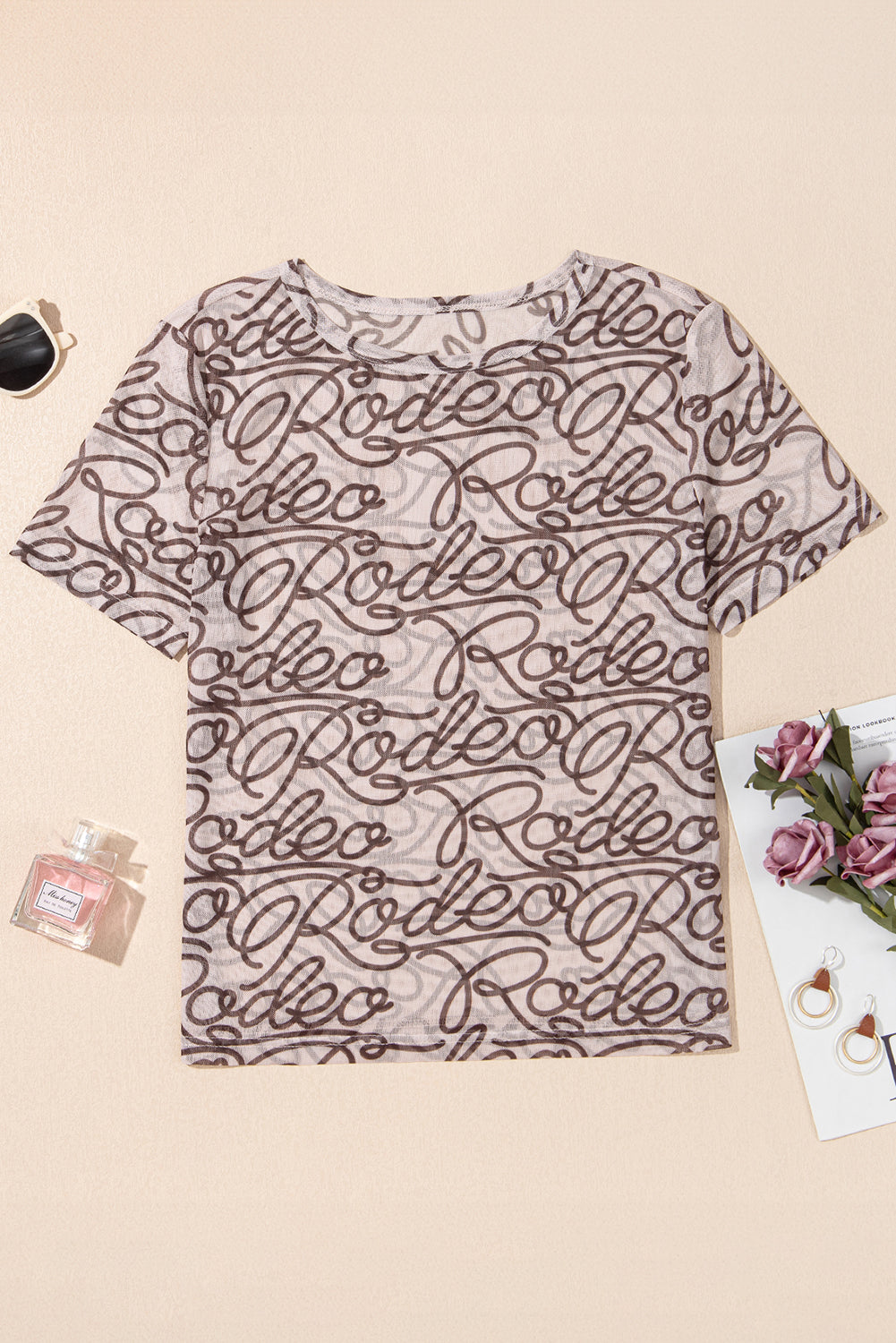 Western Rodeo Mesh Short Sleeve T-Shirt