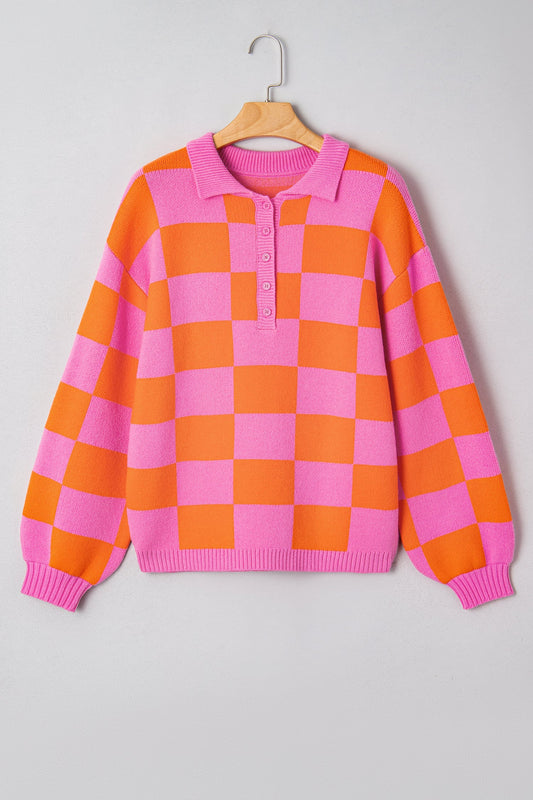 Meredith Polo Collar Baggy Sweater
