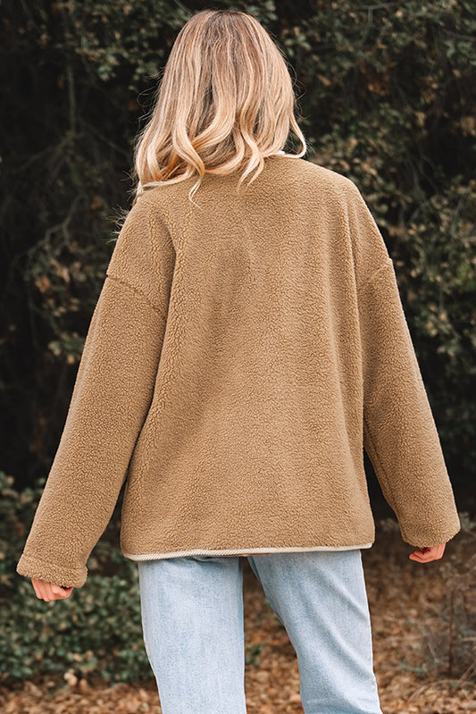 Lilisha Corduroy Edge Patchwork Jacket