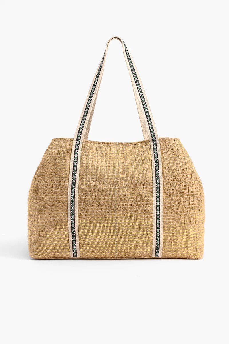 Bee Green Embellished Tote