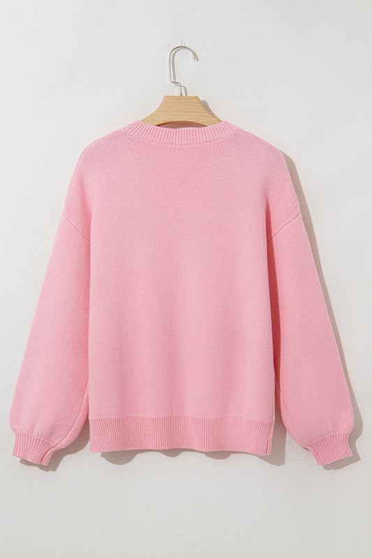 Ava Graphic Drop Shoulder Sweater