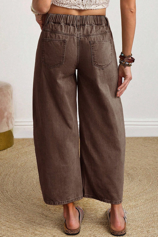 Rhea ankle Length Barrel Jeans