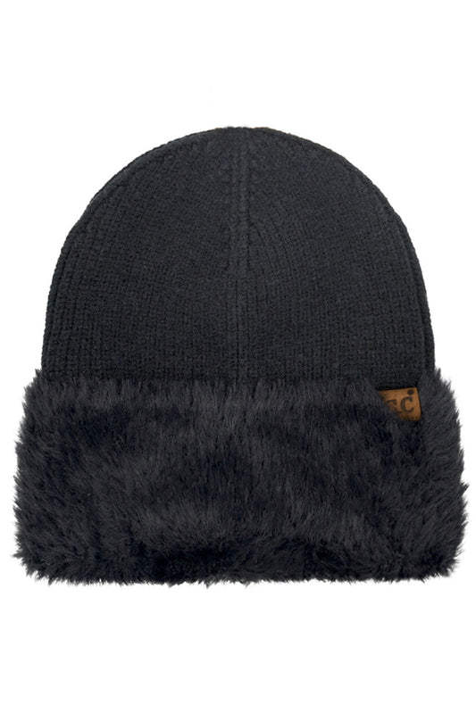 C.C Fur Cuff Beanie