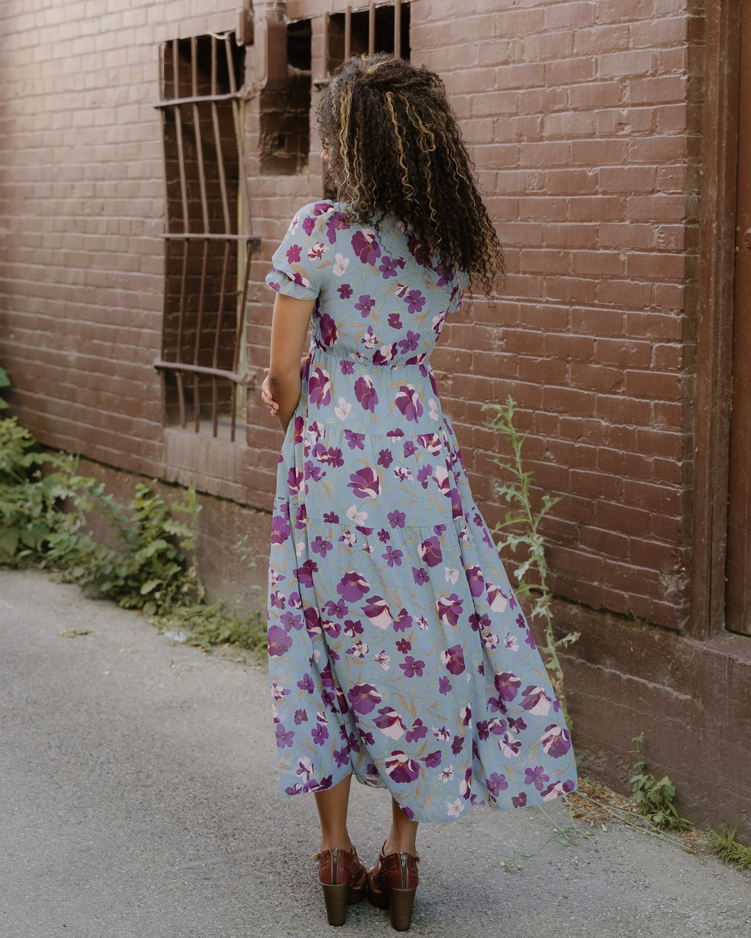 Haisley Floral Maxi Dress | Frill V Neck Dress