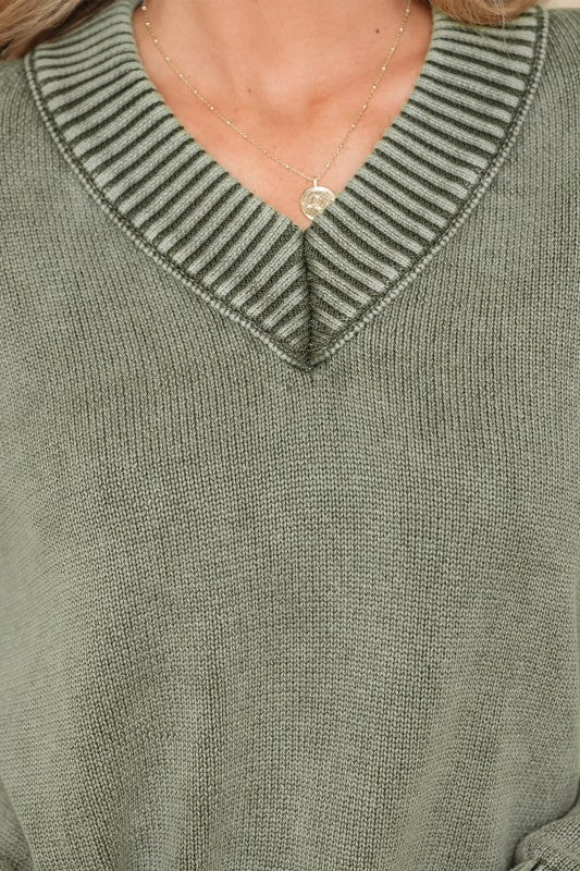 Alma Drop Shoulder Loose Sweater women's boutique fashion