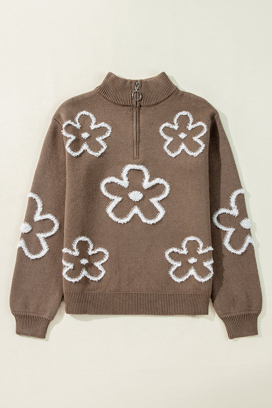 Eleanor Half Zipper Stand Sweater