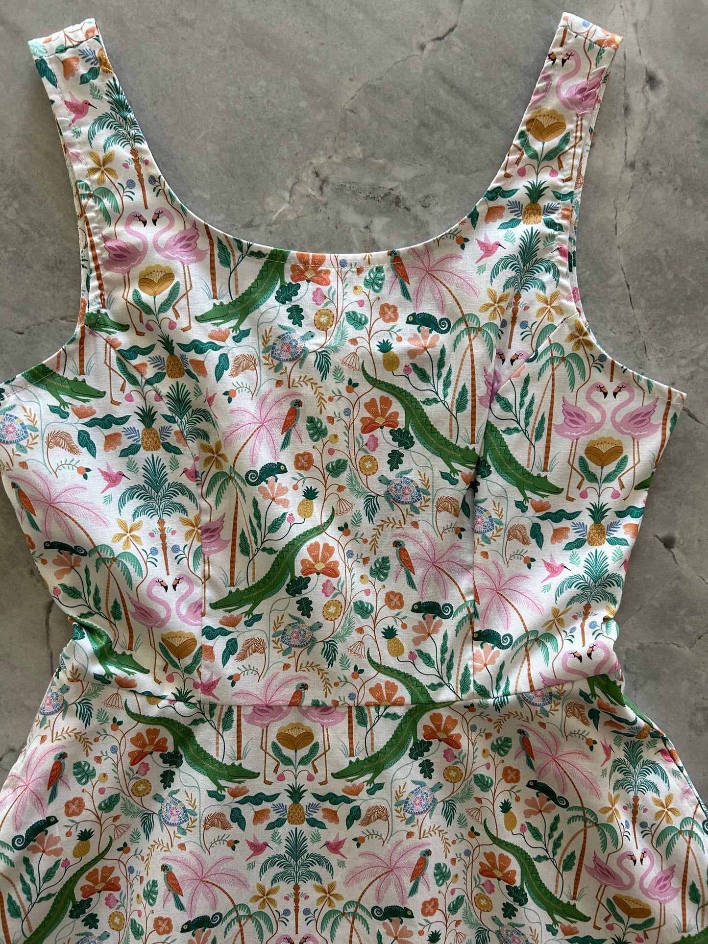 Tropical Skater Dress - Medium only, 1 left!
