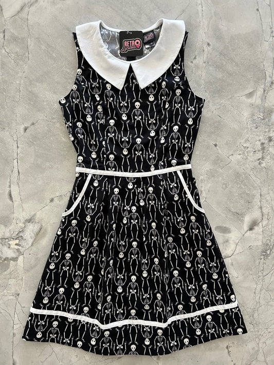 Skeleton Collared Dress - 1X only, 1 left!