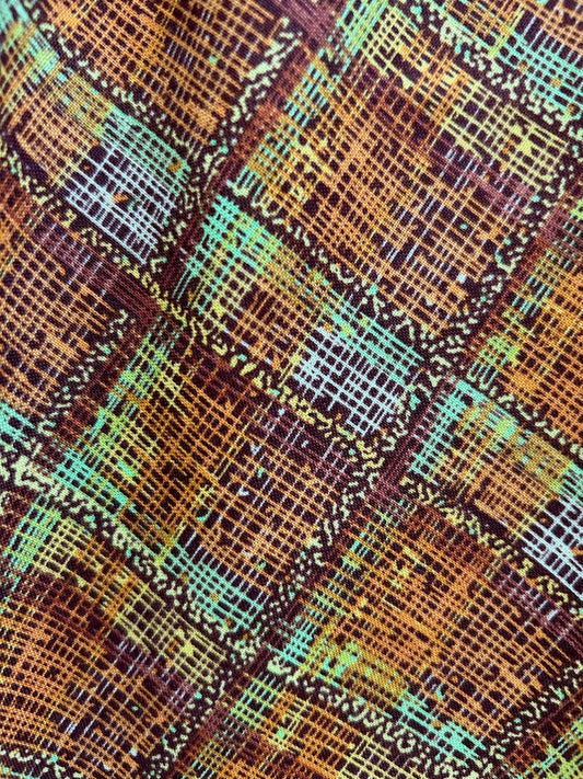 Rust Plaid Doris Skirt