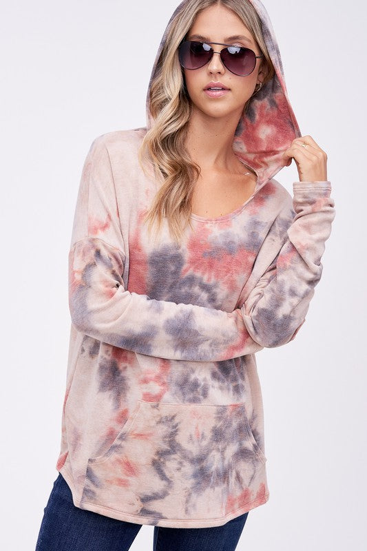 CLOUD TIE DYE TERRY SWEATSHIRT TOP